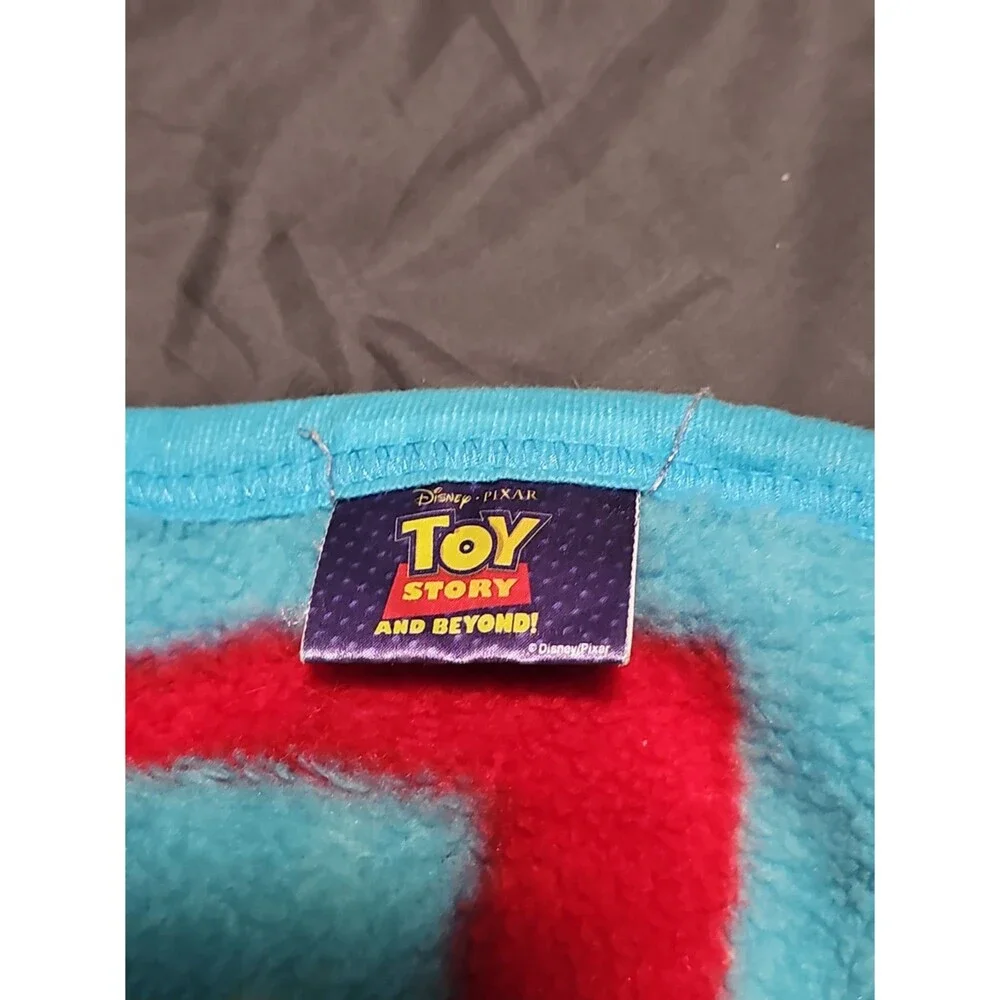 Vintage Disney Pixar Toy Story Buzz Lightyear Plush Throw Blanket 36x40 Y2K
